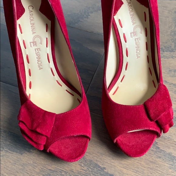 Carolinna Espinosa Suede Pumps - Picture 4 of 5